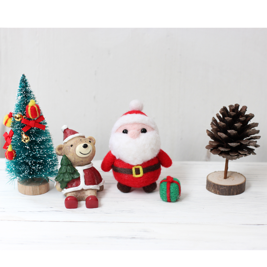 Set of 3 Christmas Felt Making Kit for Kids Children DIY Santa Claus Crafts