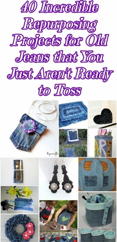 40 Incredible Repurposing Projects for Old Jeans that You Just aren