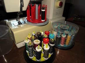 Sewing Thread Carousel in CD Spindle