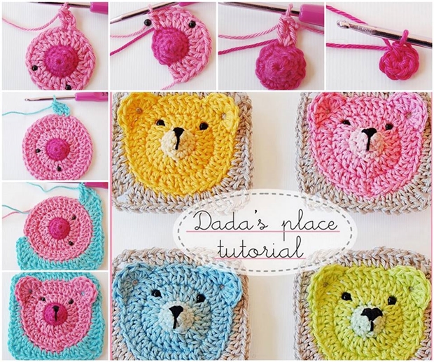 Teddy Bear Granny Squares Adorable DIY Crochet Teddy Bear Blanket