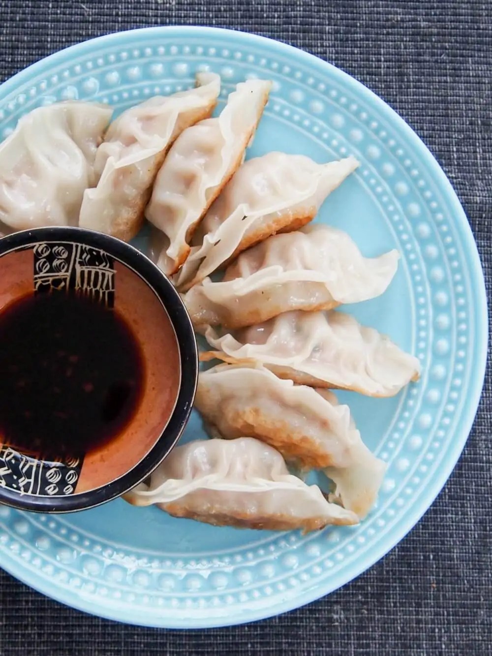 Chinese pork and cabbage dumplings