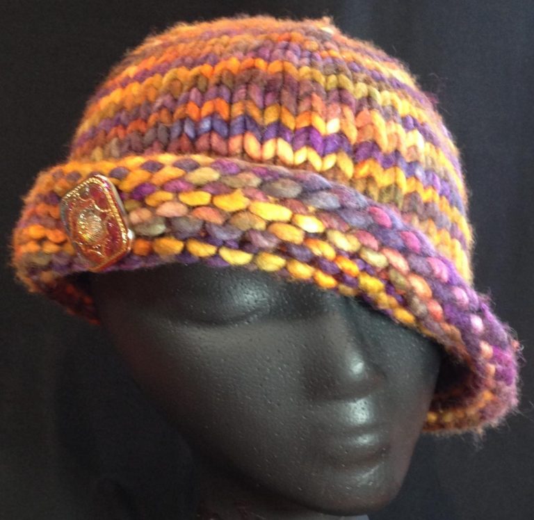 Free knitting pattern for Fall Cloche