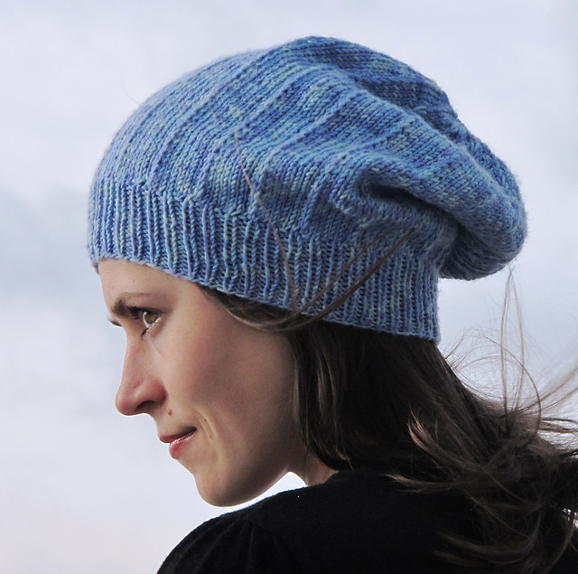 Michele Slouchy Hat Free Knitting Pattern and more free slouchy hat knitting patterns