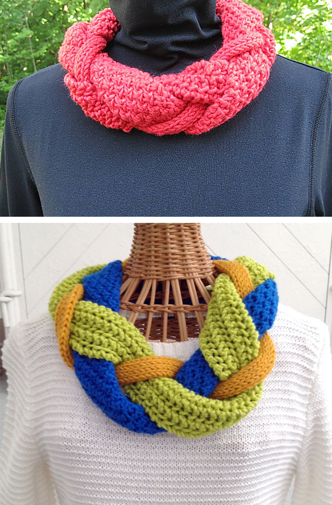 Free Knitting Pattern for Intertwisted Cowl