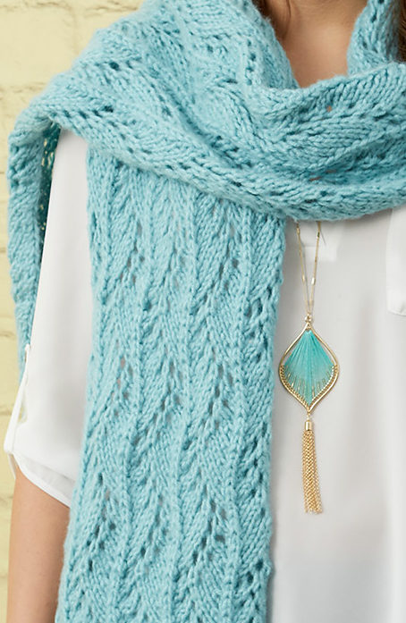 Free Knitting Pattern for Stunning Lace Scarf
