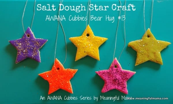 1-#saltdough star craft ornament cubbies bear hug 13-025