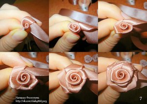 Как можно сделать цветы из лент