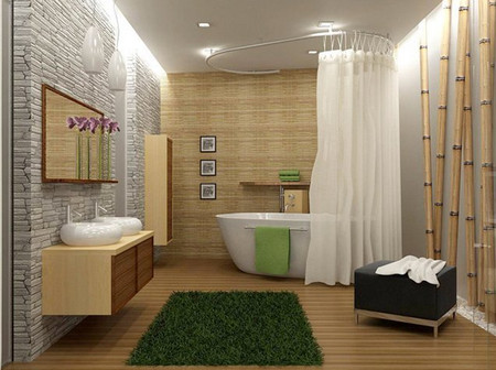 линолеум для отделки стен ванной комнаты