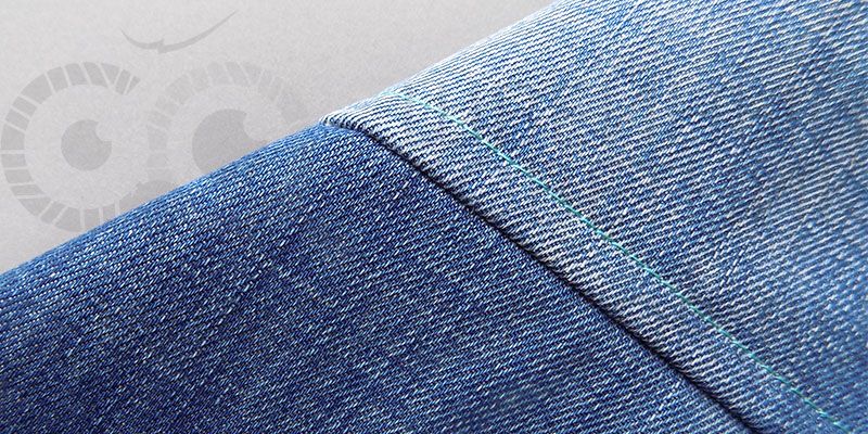 Запошивочный шов на джинсе