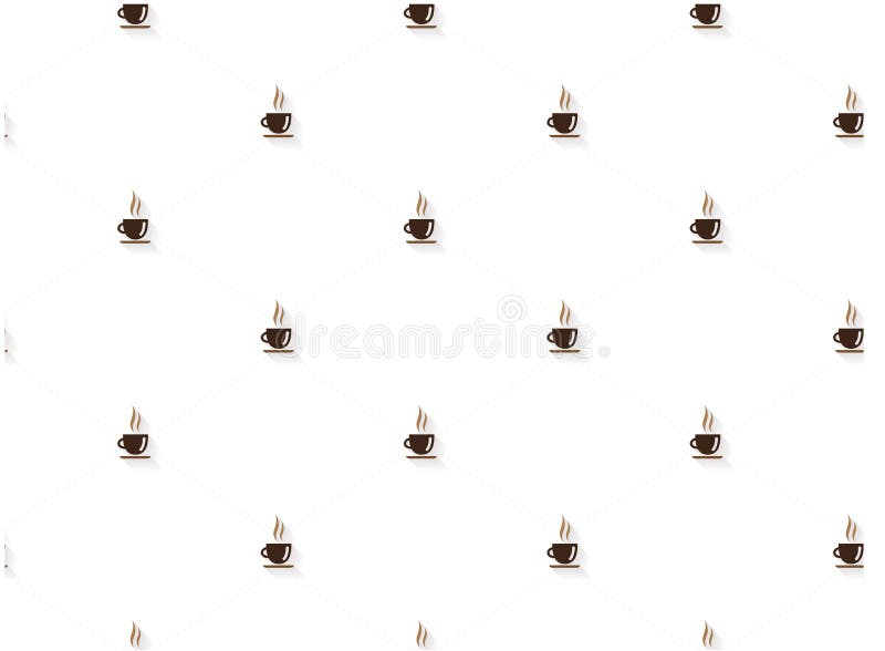 Coffee abstract pattern. With High Resolution JPG vector illustration