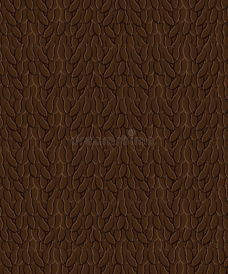Coffee bean background pattern. Isolated illustration vector illustration