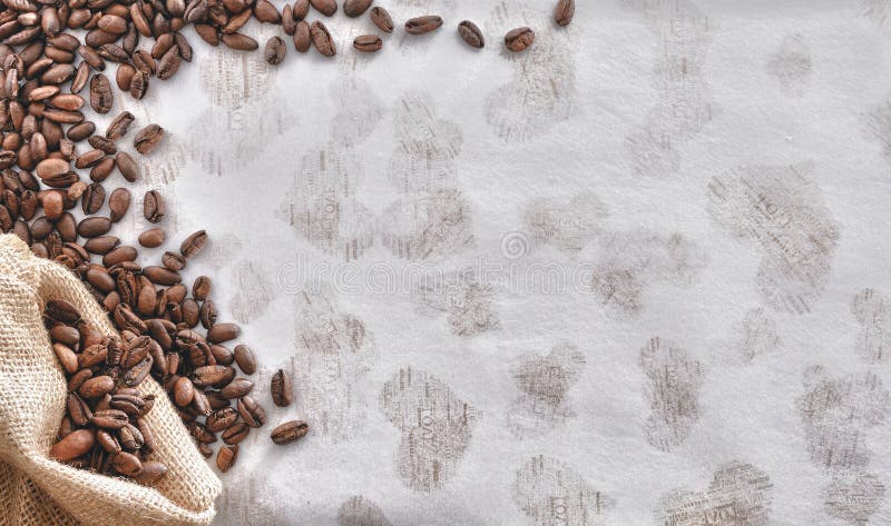 Coffee Bean with Love Background. Coffee Bean Background Texture Christmas Love royalty free stock photo