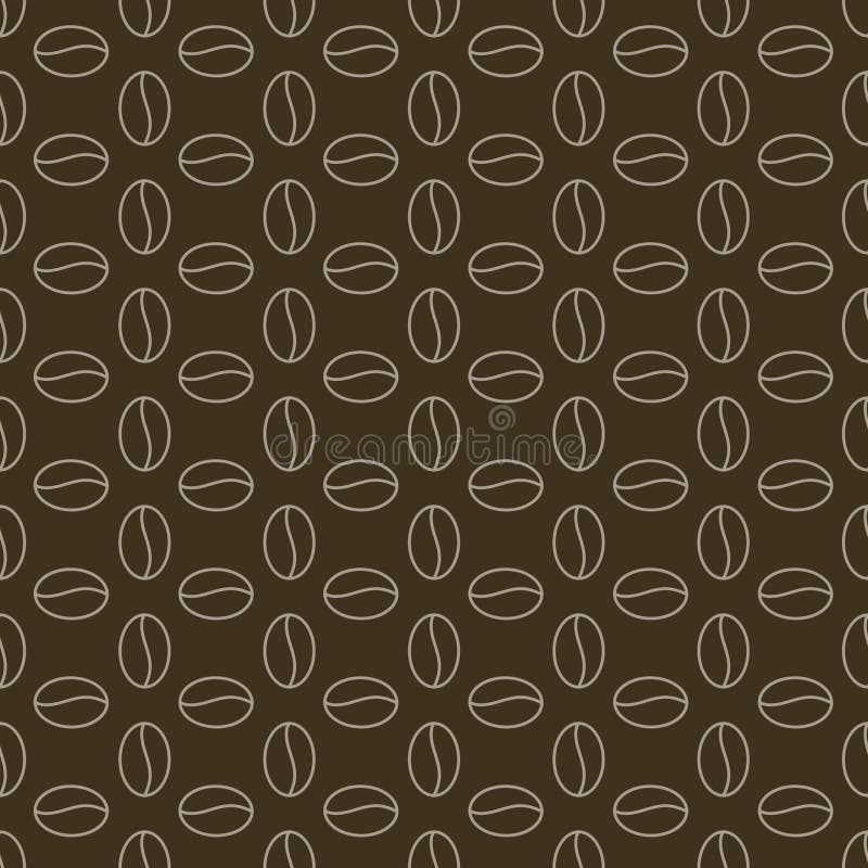 Coffee bean pattern design.. Vector illustration decorative design royalty free illustration