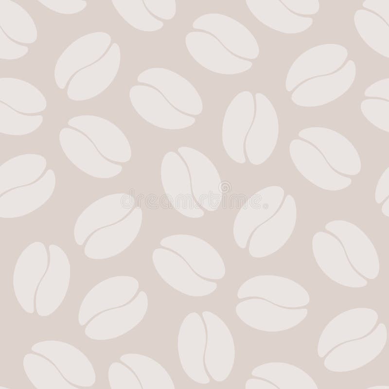 Coffee Bean Seamless Pattern. Vector illustration stock illustration