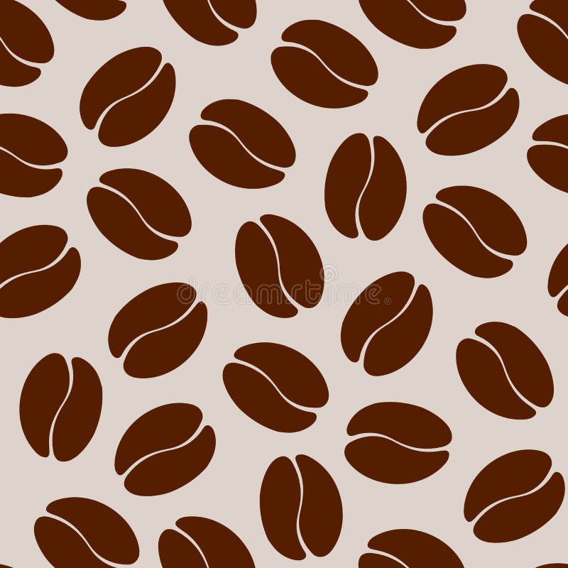 Coffee Bean Seamless Pattern. Vector illustration vector illustration