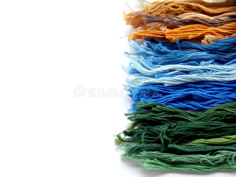 Color of thread for embroidery work. Background royalty free stock images