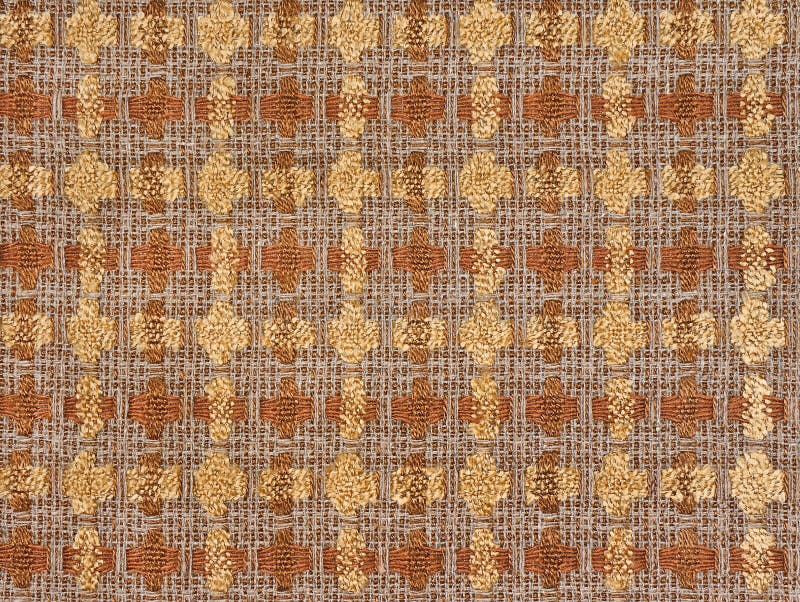 Fabric boucle-Seamless texture. Fabric boucle of brown and yellow colors. Seamless texture royalty free stock photography