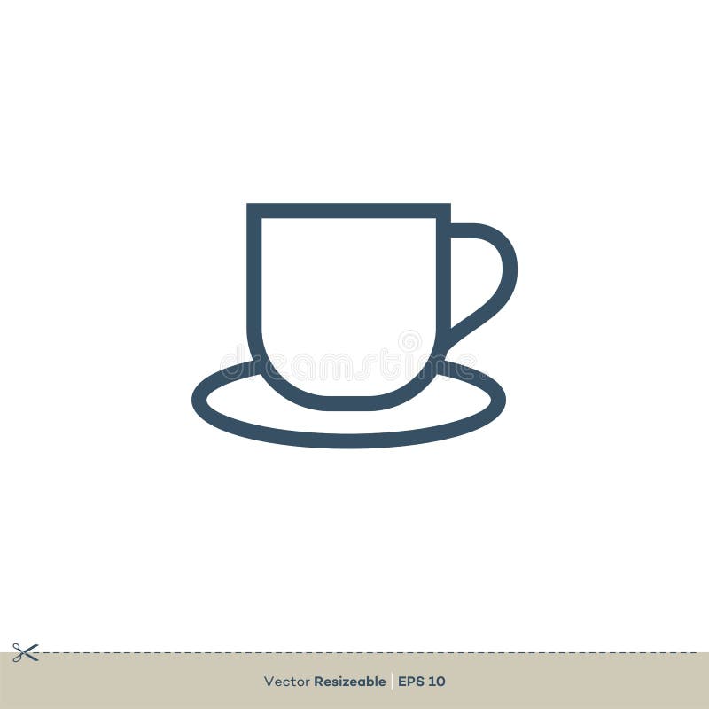 Mug Icon Vector Logo Template Illustration Design. Vector EPS 10 royalty free illustration
