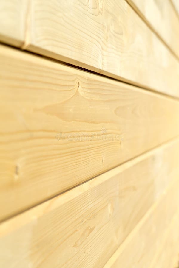 Photo wall of a wooden house made of wooden beams. royalty free stock photo