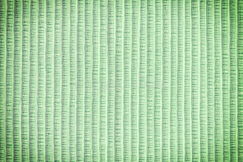 Texture of thick fabric close up. Empty green background. Photo with vignette for layout royalty free stock image