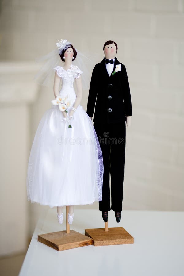 Wedding tilde toy stock image