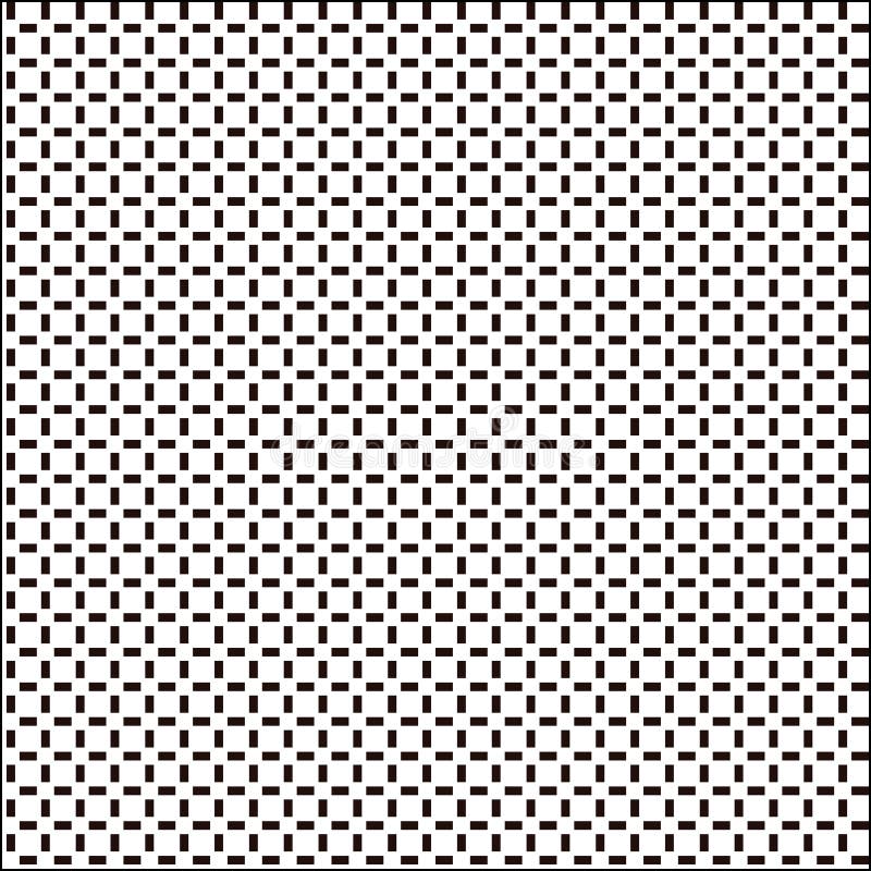 White and coffee bean colored black box patern. Ornamental white and coffee bean black box seamless pattern background. Vector illustration royalty free illustration