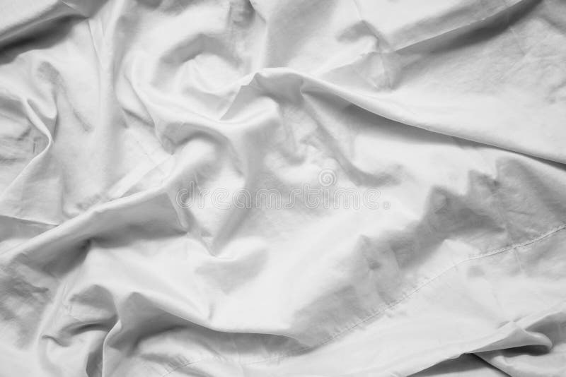 White fabric abstract background concept. white wrinkled silk stock image