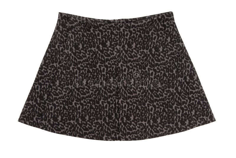 Woolen flared skirt. With pattern stock images