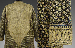 Robe, wool and silk with gold embroidery, makers unknown, about 1855, Amritsar, India. Museum no. 0197(IS). © Victoria and Albert Museum, London 