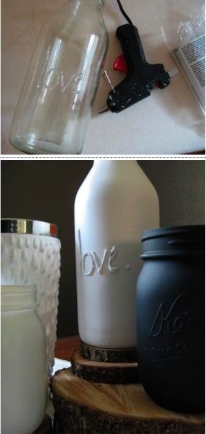 Буквы на бутылке