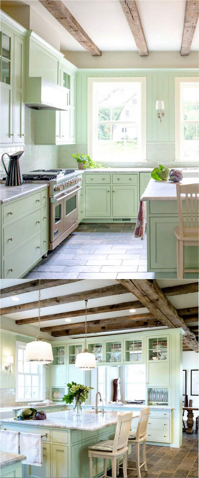 farmhouse style mint kitchen paint colors.
