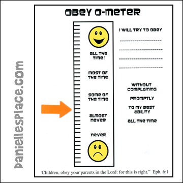 Obey O-Meter Activity Sheet