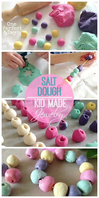 making beads with salt dough