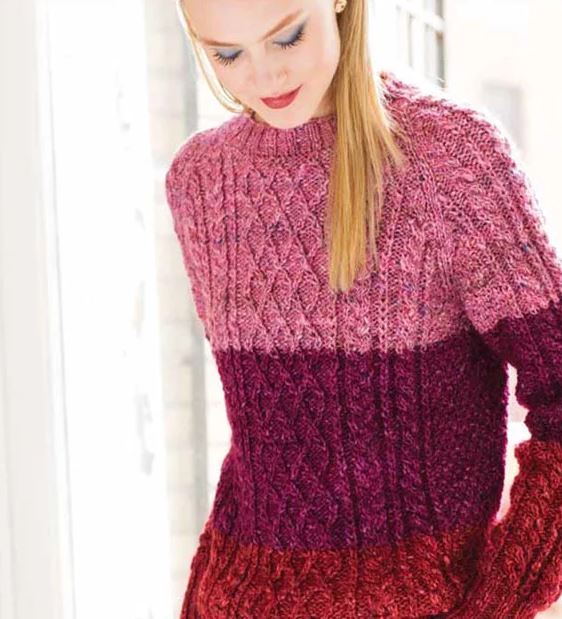 Free Knitting Pattern for a Colorblock Fisherman