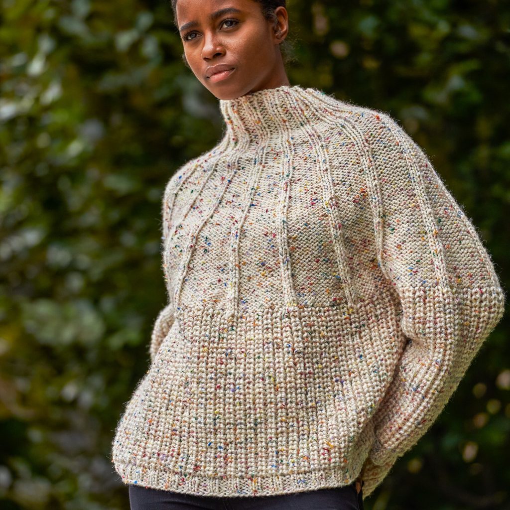 Free Knitting Pattern for a Circle Knit Pullover
