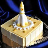 Космическое приключение ванили... ангельский торт "v8".