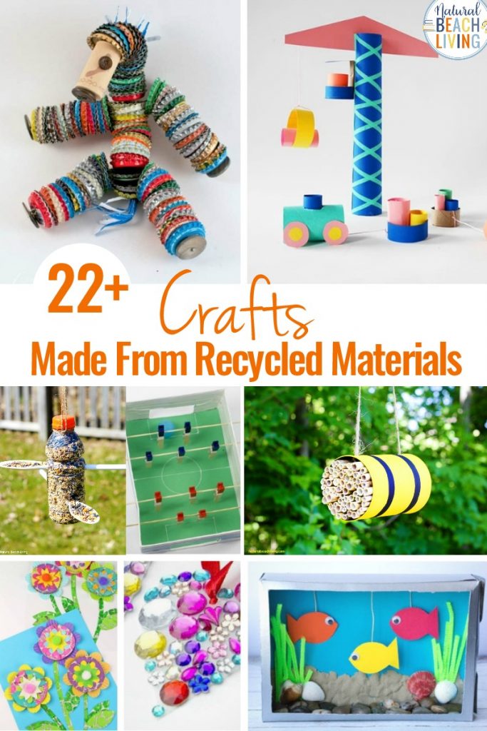 25 Crafts Made From Recycled Materials, With the fun recycled projects here, you
