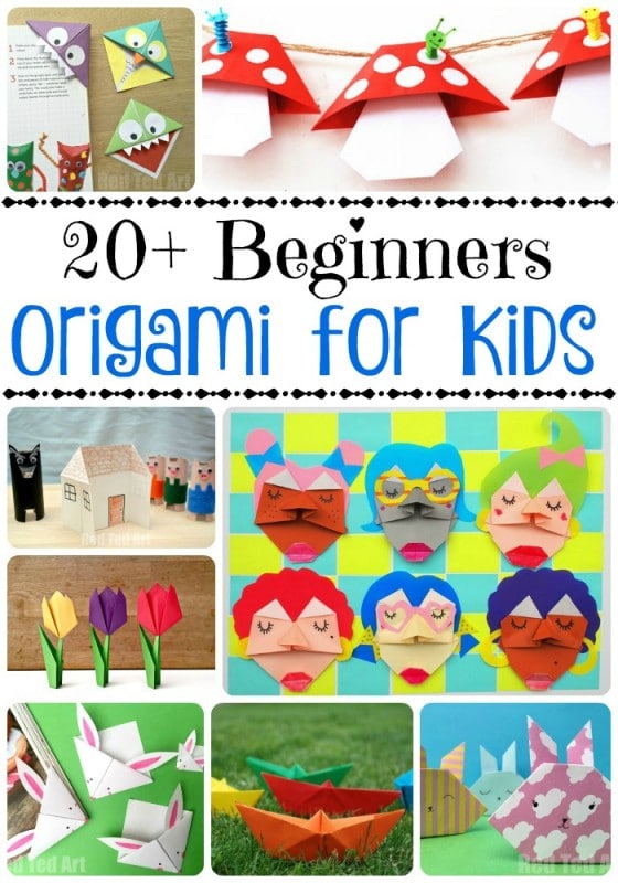 Easy Origami For Kids - if you are looking for some fun and easy beginners origami projects for kids, take a look at these fabulous ideas #origami #easyorigami #kidsorigami #paper #papercrafts #kidscrafts
