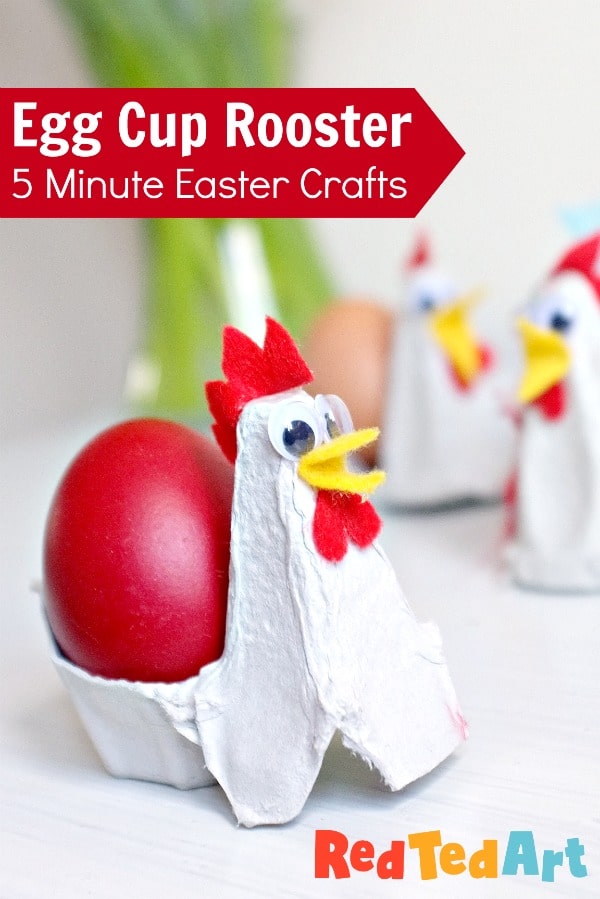 Egg Cup Rooster - quick craft