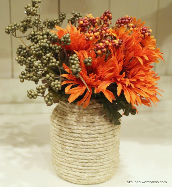 fall twine vase