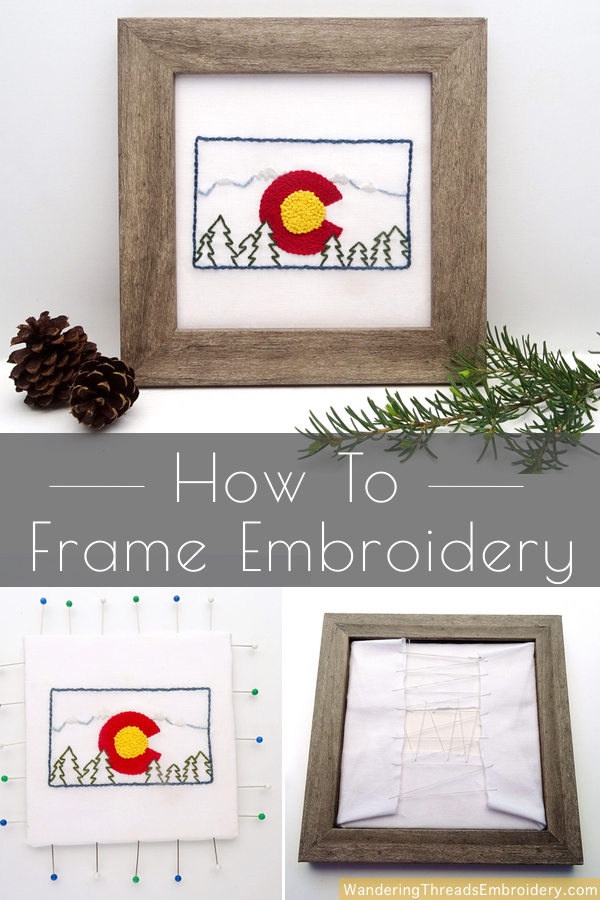 How to Frame Embroidery